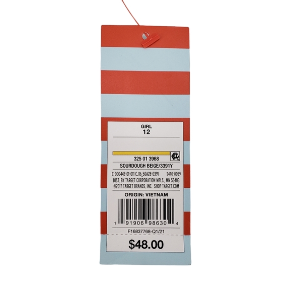 NWT Cat & Jack Girls School Uniform Pants Size 12 - Four Pack Sourdough Beige - Picture 7 of 8